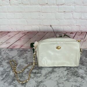 80’s MONET NEW YORK LONDON PARIS VTG crossbody purse cream